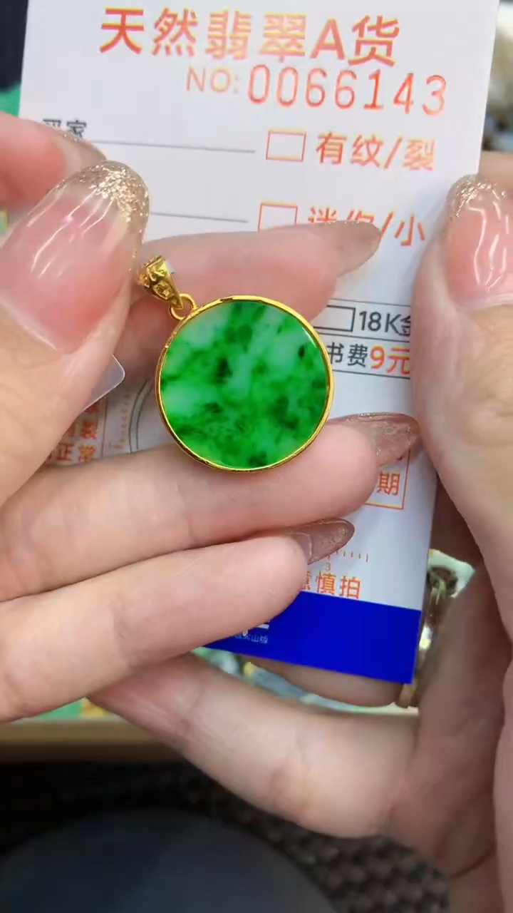 翡翠银S925镶嵌颈饰            8