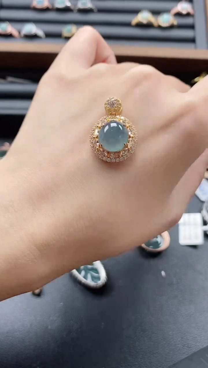 【闪购商品】翡翠戒指银S925镶嵌51151