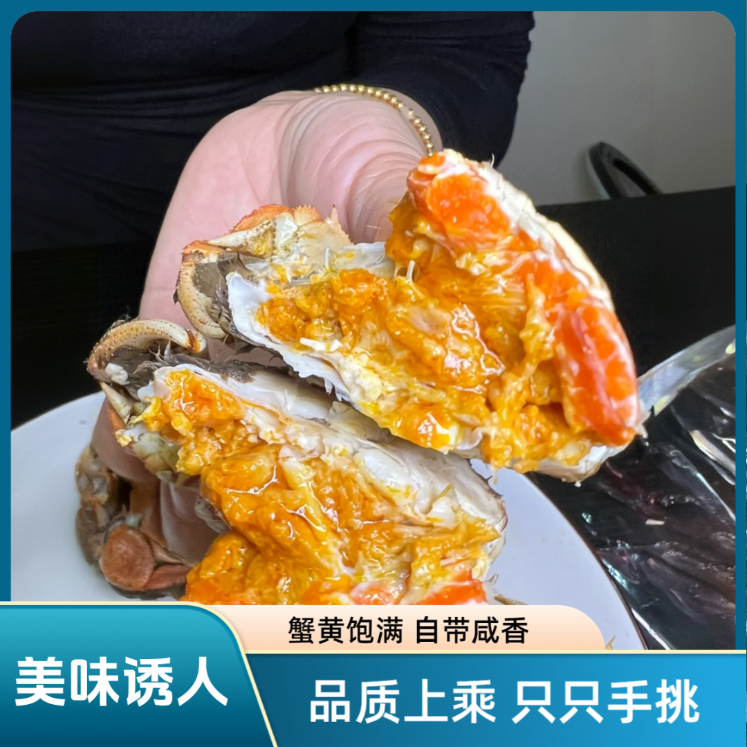 【活蟹】盘锦河蟹  公母各一半 1.9-1.7两/只（12-18只） 共2斤/3斤