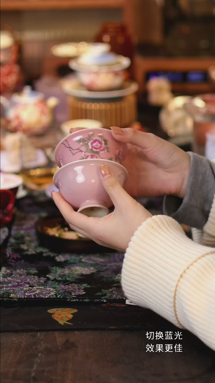 三柒手绘山茶花一套