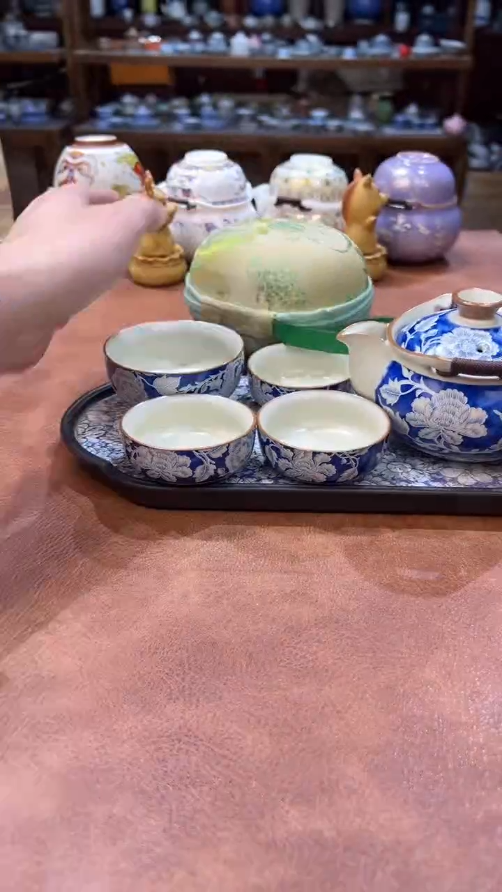 真的很便宜会开片的旅行茶具