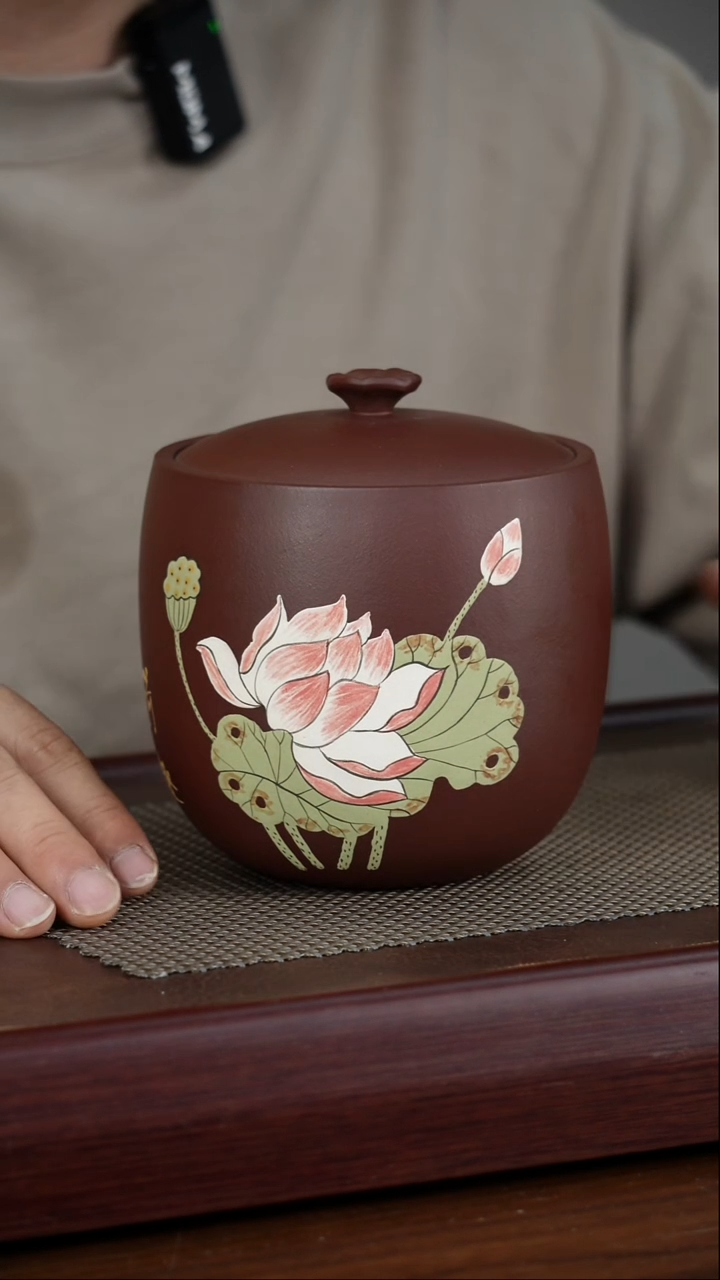 宜兴原矿紫砂茶叶罐
