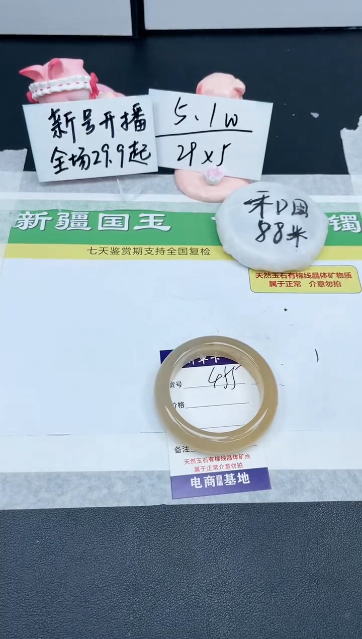 【闪购商品】石英质玉手镯未镶嵌455-53.1