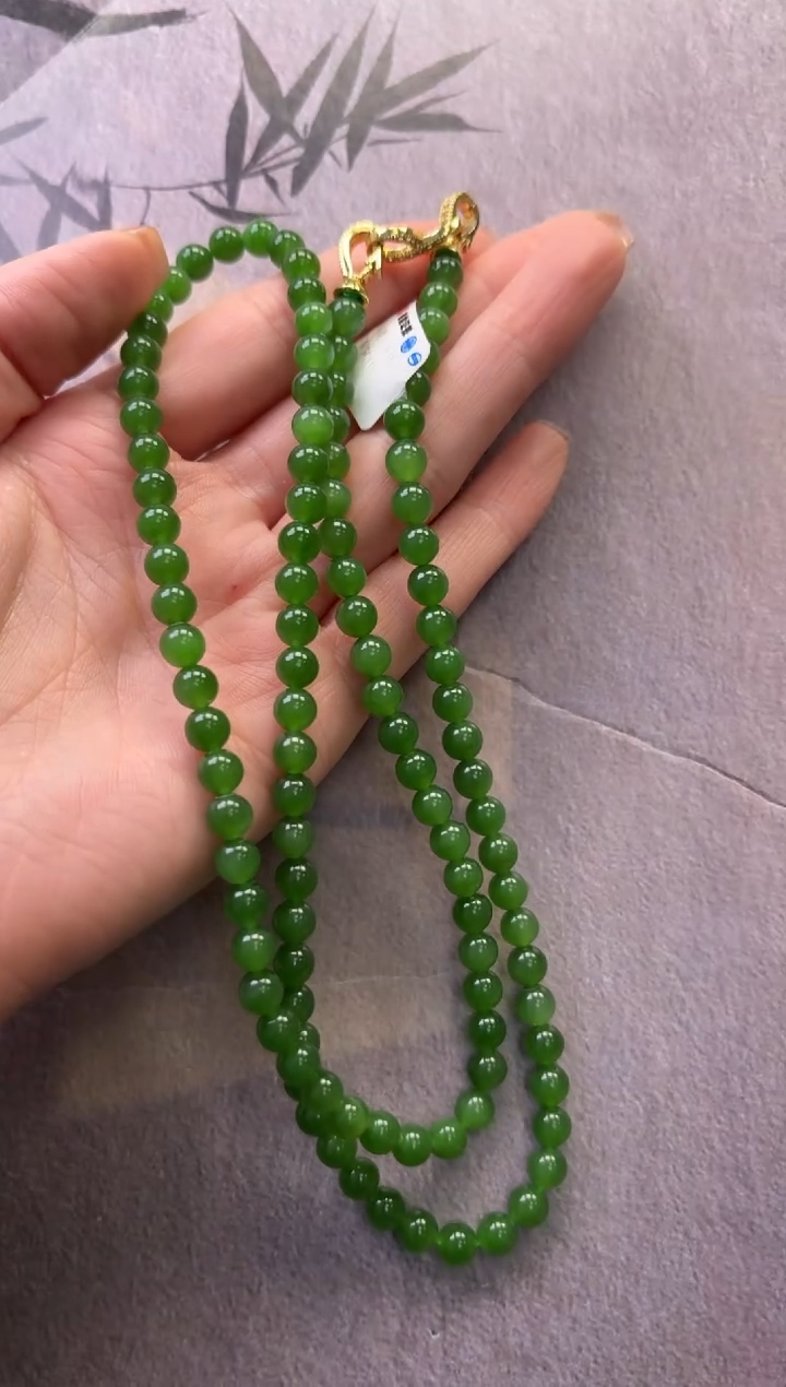 【闪购商品】和田玉（碧玉）颈饰未镶嵌碧玉项链