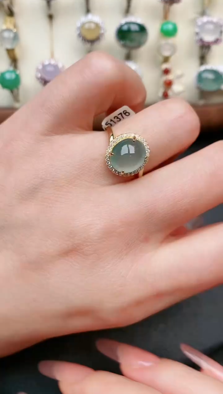 【闪购商品】翡翠戒指银S925镶嵌....