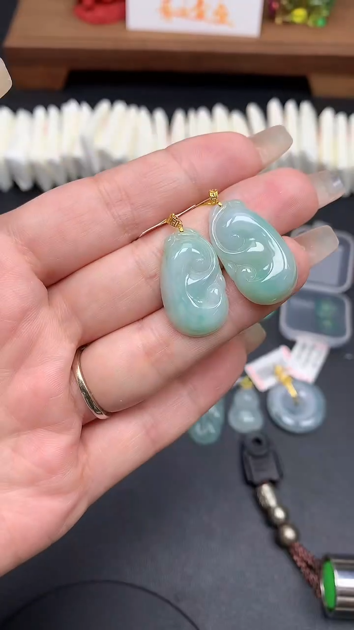 【闪购商品】翡翠18K金镶嵌吊坠(不含链)MS159865（多样性发一件）