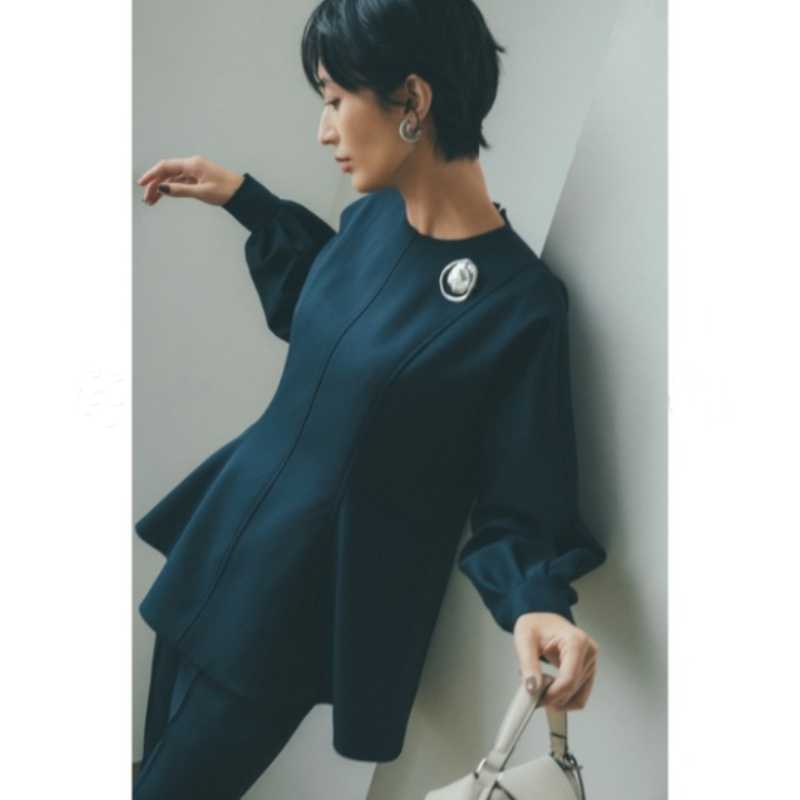 【Montendre】 春季新款 M 时尚气质收腰显瘦上衣长袖轻奢