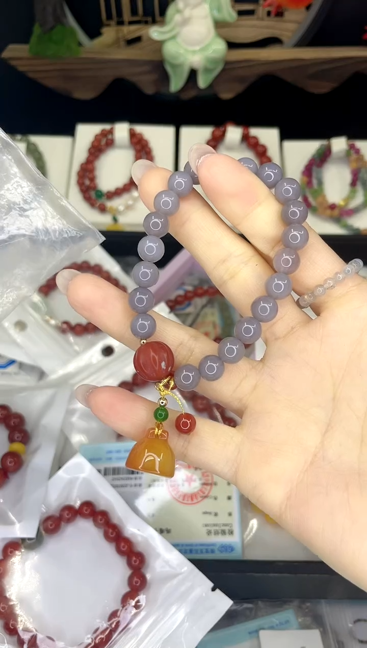 【闪购商品】玛瑙/玉髓手链合金手链