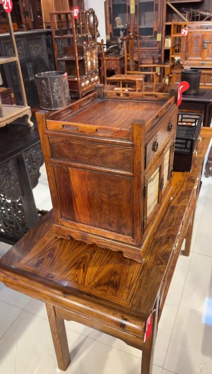 【闪购商品】木木艺缅花镶嵌云石板柜子1280.88