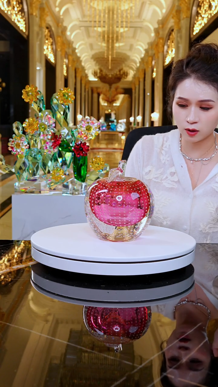 摆件 JY0029-4金红苹果摆件