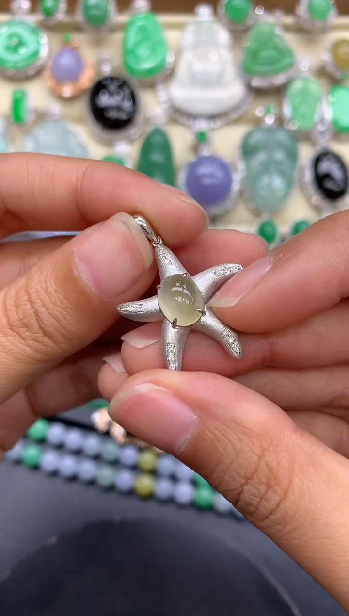 【闪购商品】翡翠颈饰18K金镶嵌31-中国好珍宝