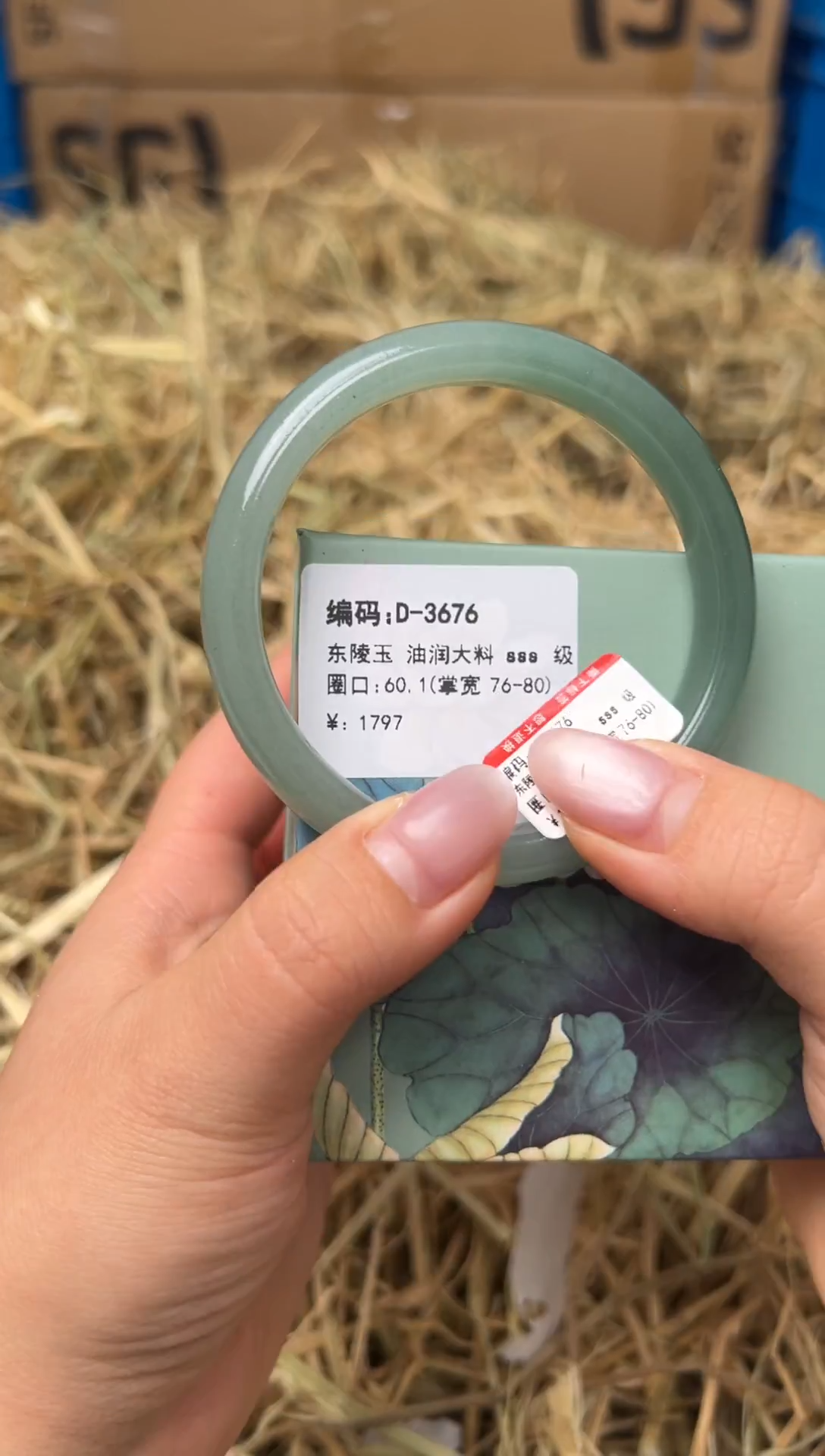 未镶嵌手镯石英质玉D-3676