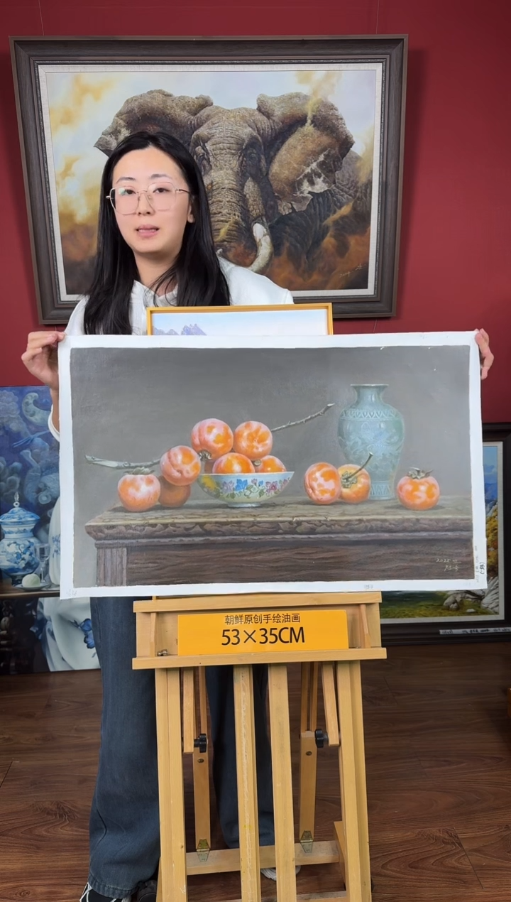 油画【11号】约50*70cm丨朝鲜原创纯手绘孤品油画丨顺丰包邮 