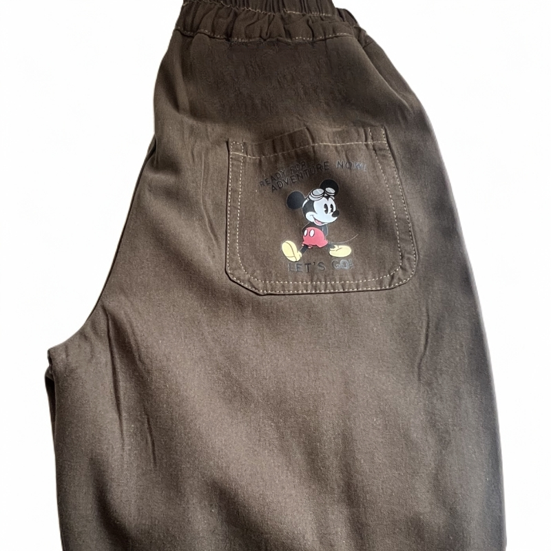 米奇开通印花加绒加厚百搭休闲裤