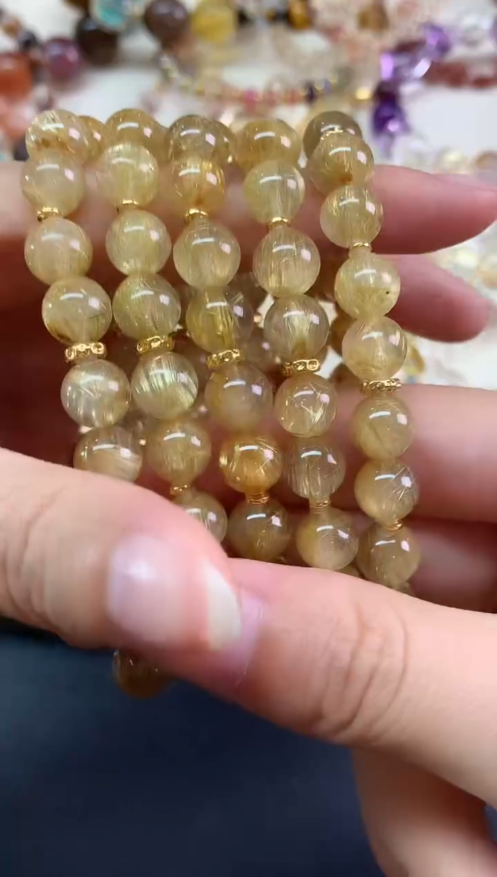 18K金镶嵌手串水晶手串|1500多样性发其一