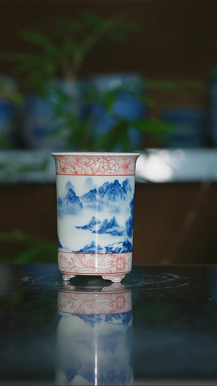 【闪购商品】手绘陶瓷内口5.3高9.3.深