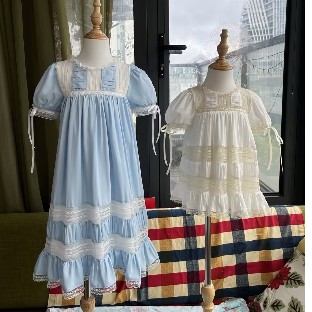 jannybb26ss新款织带传家宝女童条纹甜美连衣裙裙子儿童公主裙