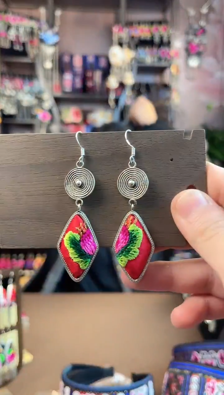 织绣 民族风手工非遗老绣饰品619