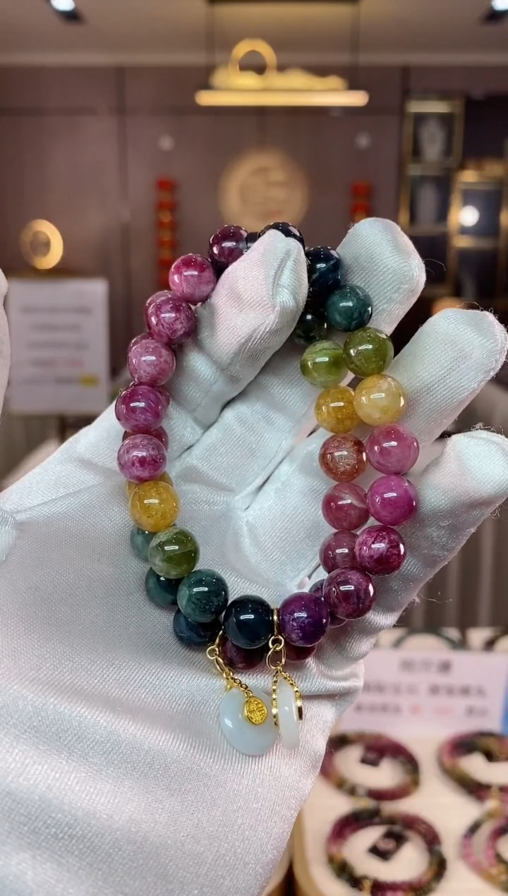 【闪购商品】碧玺单圈手串9mm+未镶嵌（多样性发一条）xion