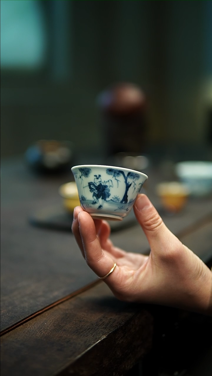 【闪购商品】青花柴窑主人杯111111111