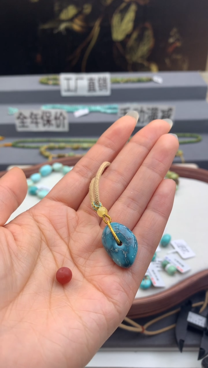 未镶嵌锁骨链南红玛瑙茜.B181