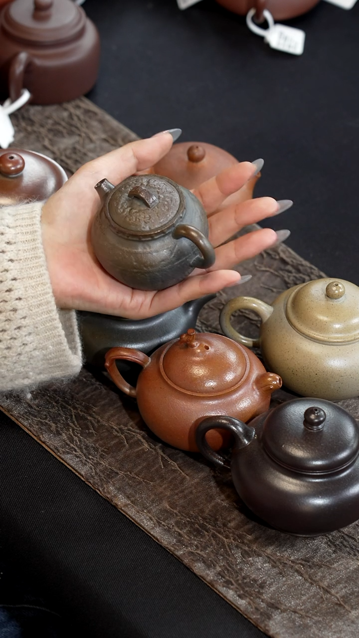 【闪购商品】紫砂茶壶青铜律柴烧瓦罐100cc