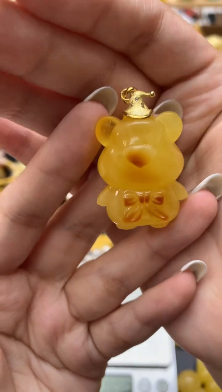 琥珀未镶嵌珠宝奇石100琥珀蜜蜡微瑕