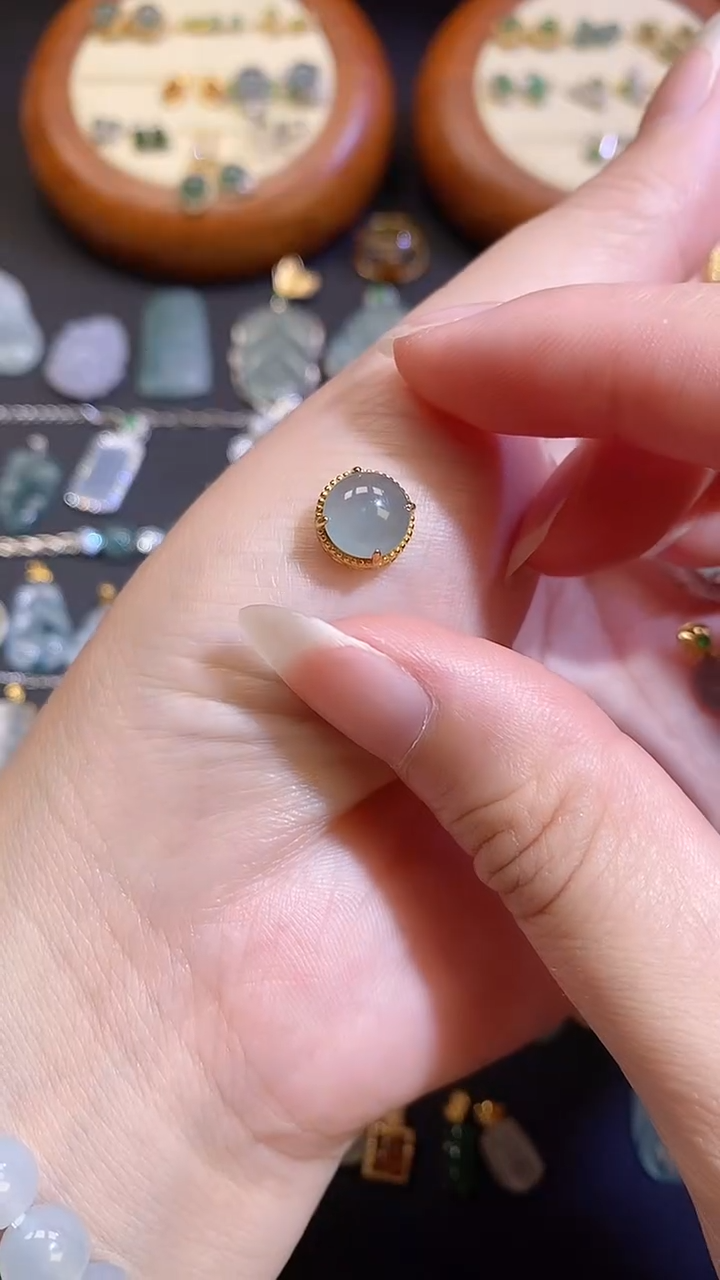 翡翠银S925镶嵌颈饰11111