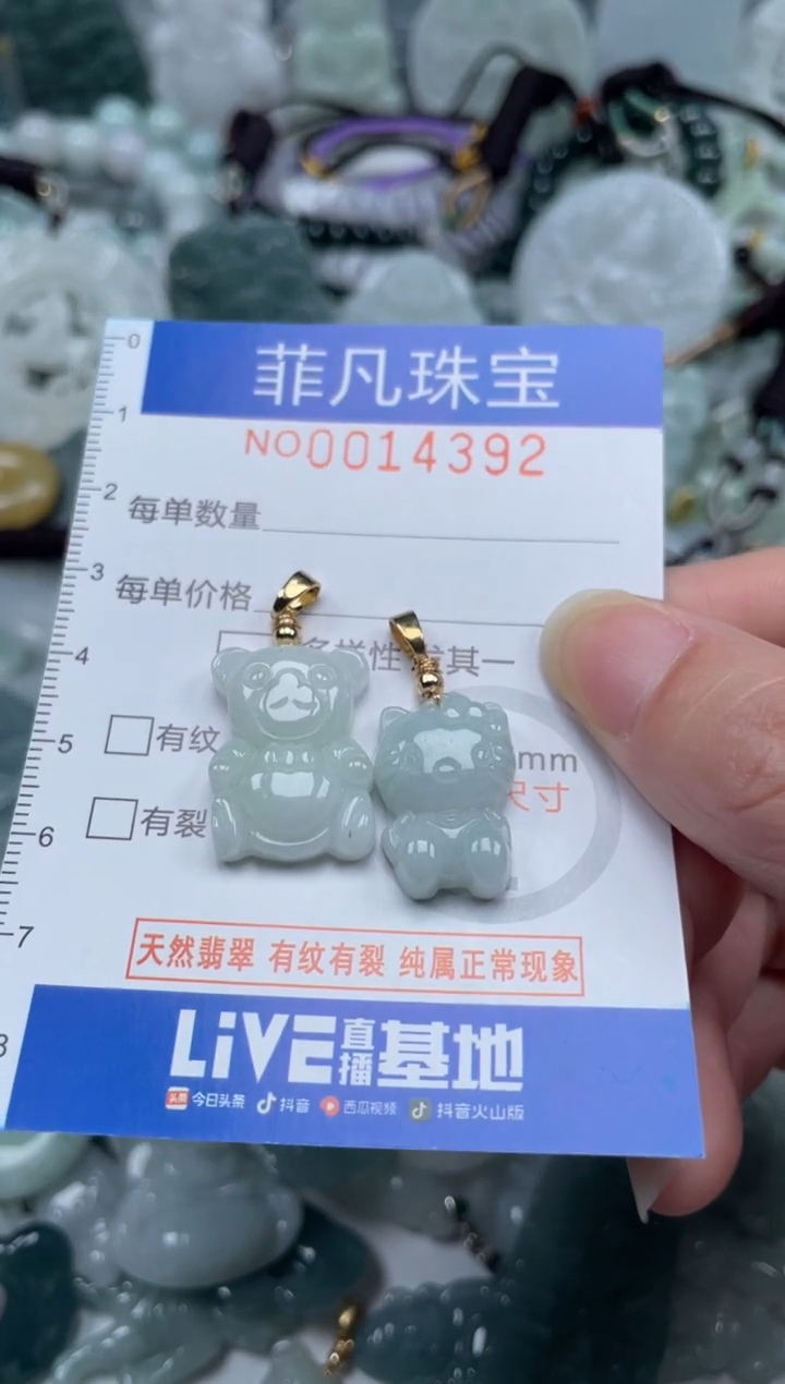 颈饰未镶嵌翡翠14392