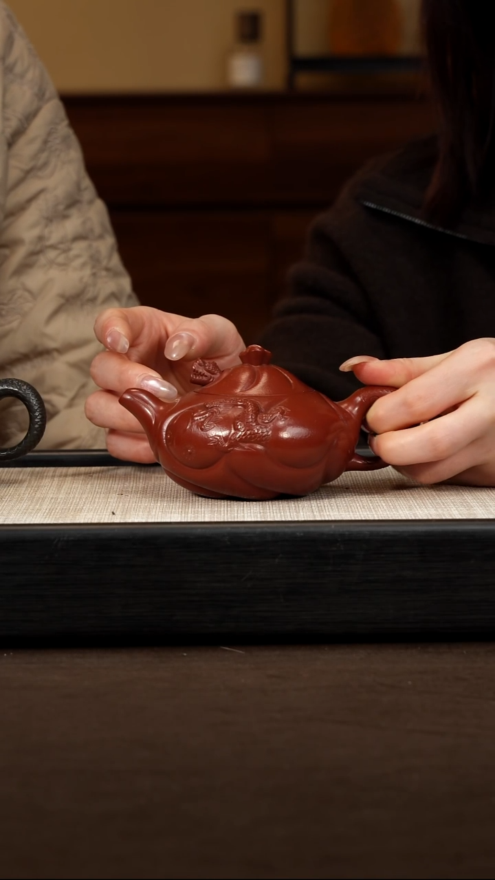 茶壶紫砂【P032】鱼化龙  220c  BJZ