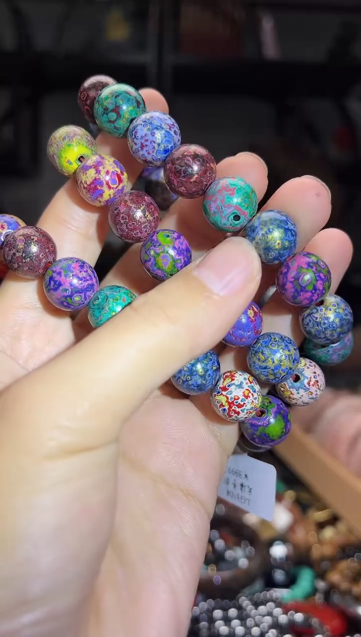 非洲檀香无事牌大漆手串