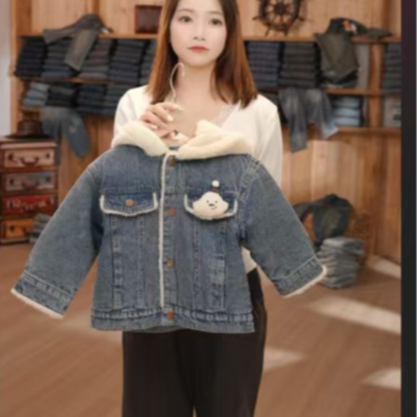2025冬季新品男童时尚牛仔外套17430134003