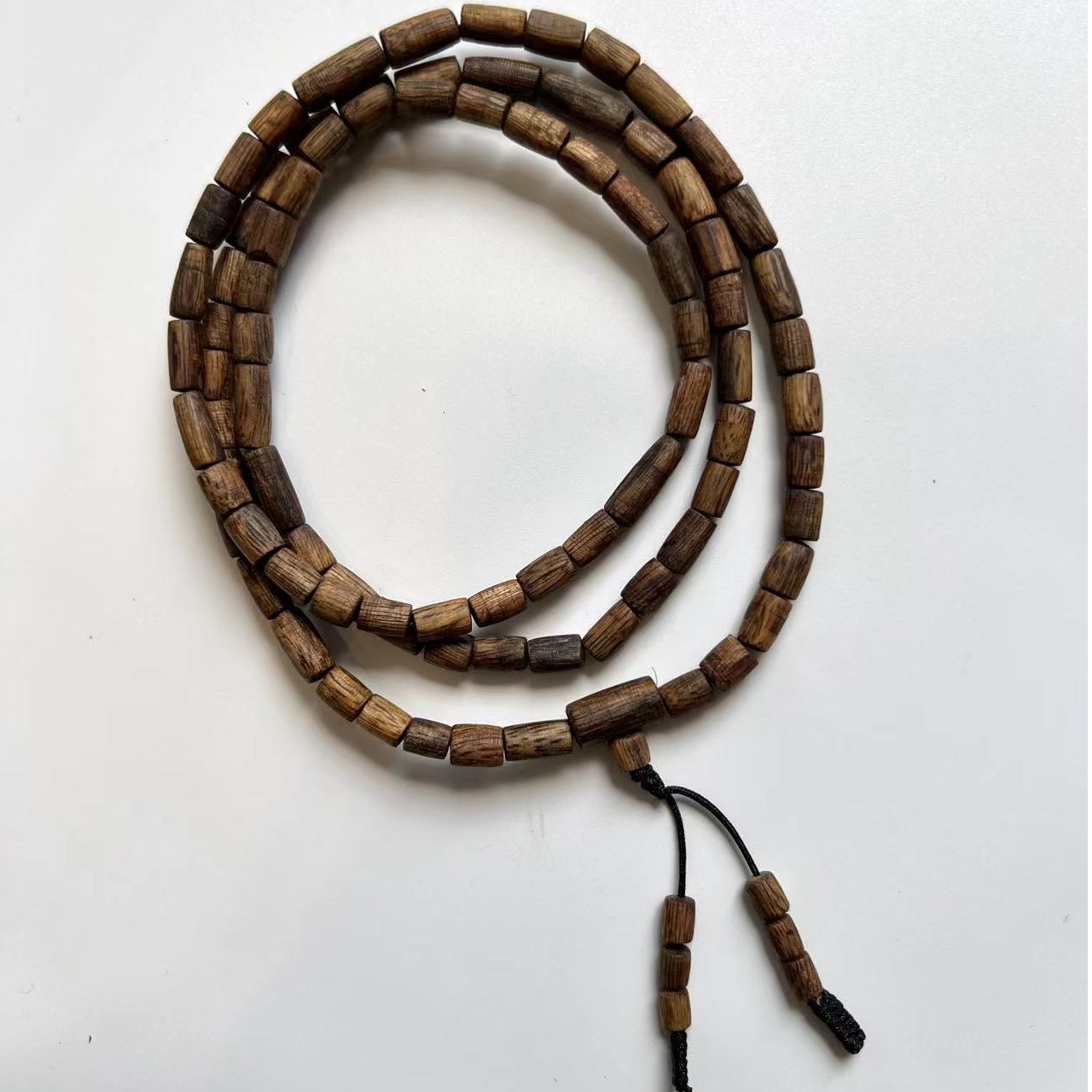 金沙叶虫漏随形多圈手串-JSY15