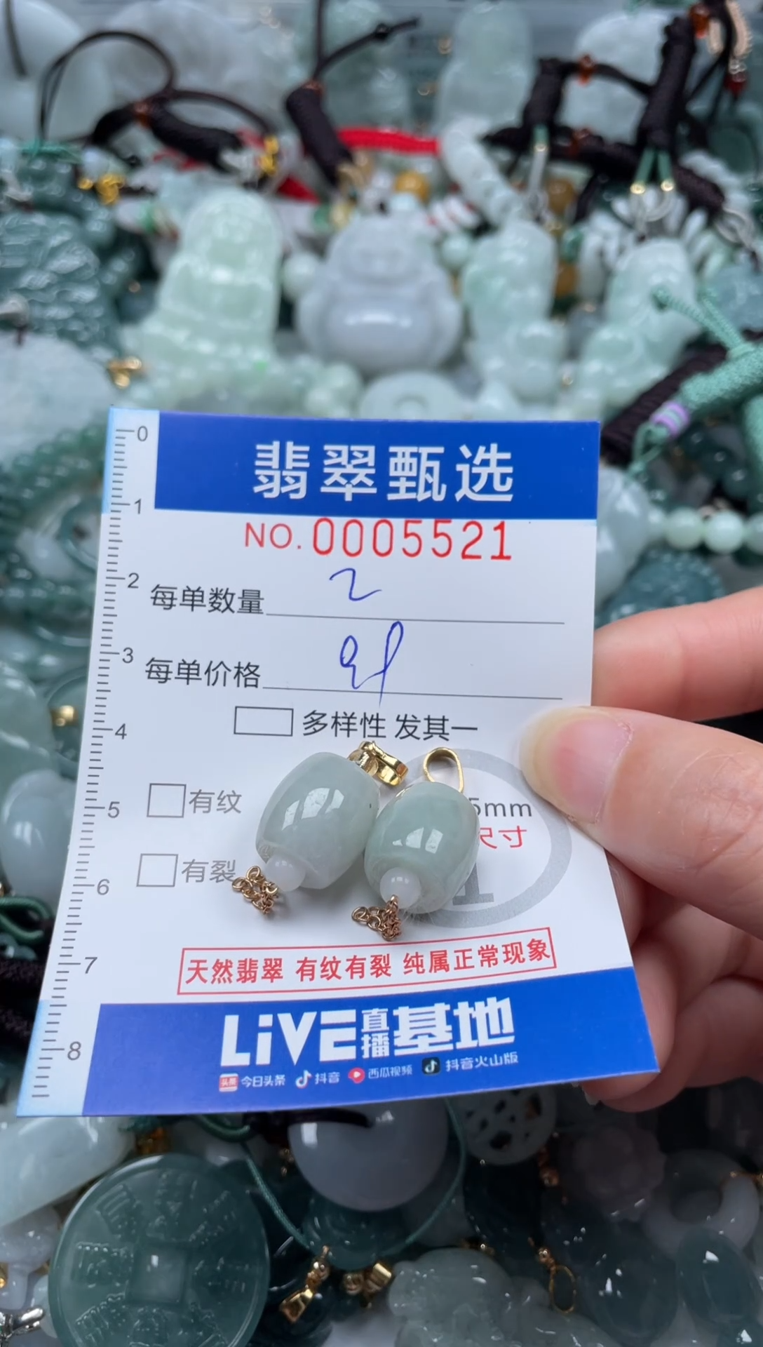 【闪购商品】翡翠颈饰未镶嵌00..5521