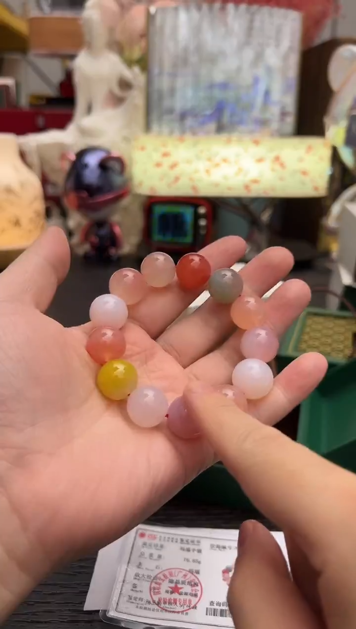 盐源糖果手串孤品