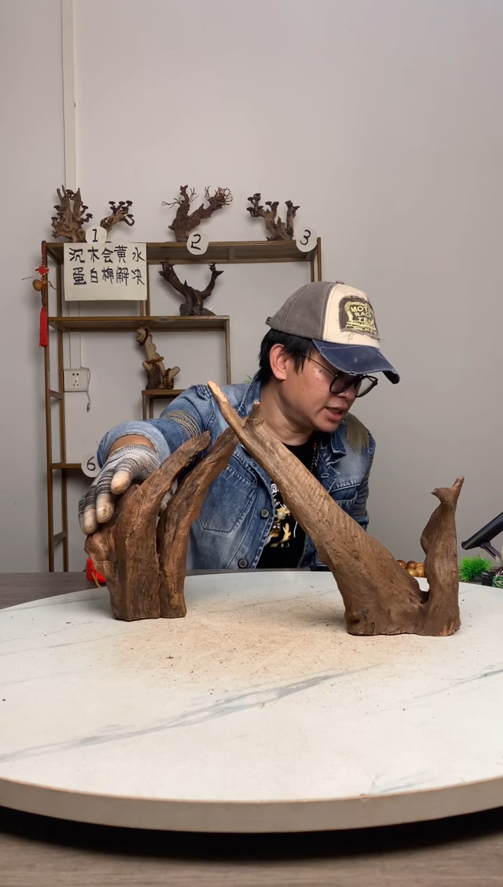 l***g鱼缸造景沉木摆件