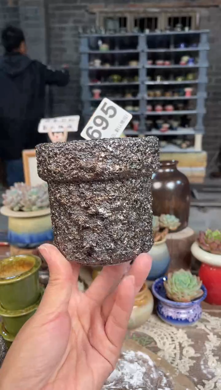 瓷片695知木小芳花盆