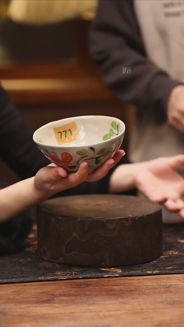 陶瓷景德镇高温釉下手绘陶瓷@L771@
