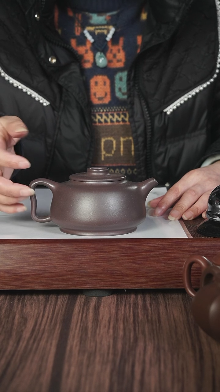 【闪购商品】紫砂茶壶战旗  天青 镜圆