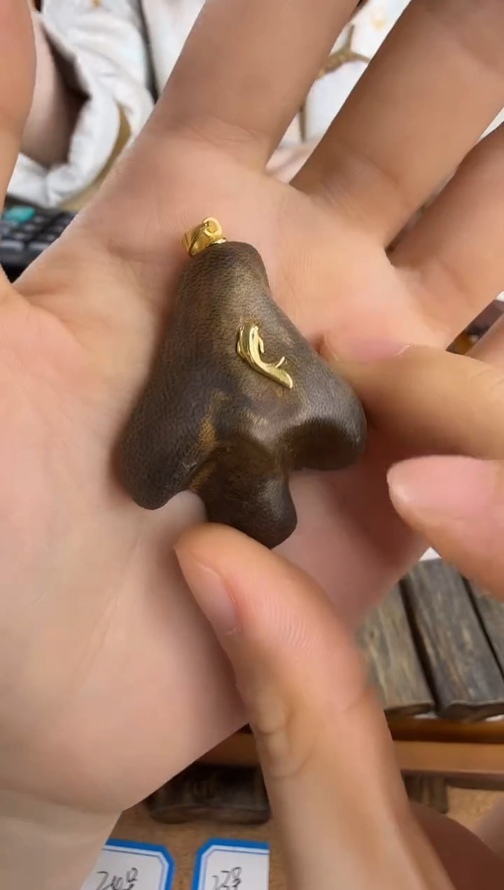 沉香沉香碎屑奇楠沉香海南鹦哥绿原材料板头一个6.5g