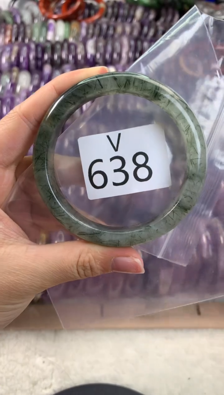 【闪购商品】水晶水晶手镯V未镶嵌638-60