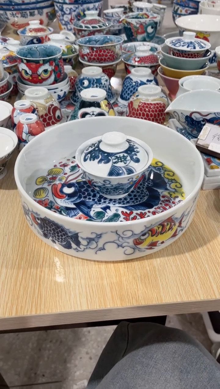 拙明院（微瑕价格）盖碗+水洗