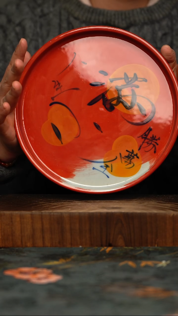 瓷片釉下彩手工手绘同款陶器