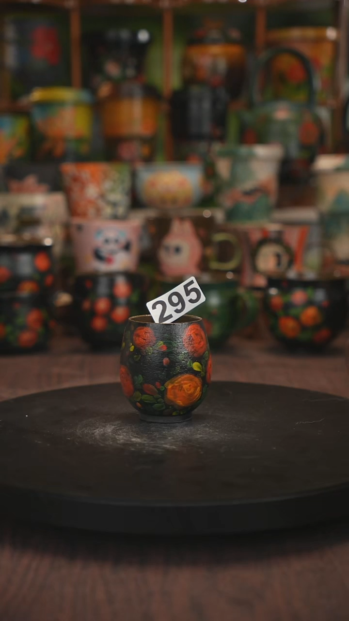 紫砂油画手绘釉下彩295