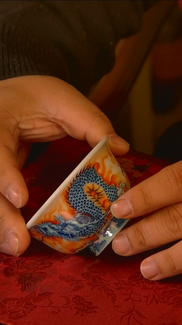 杯手工手绘杯杯很美丽