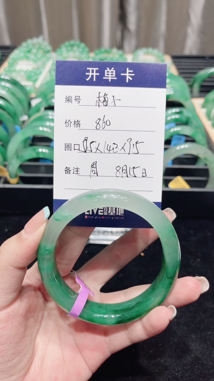 石英质玉（非洲翠）未镶嵌颈饰手镯59.5