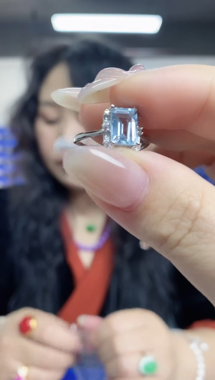 【闪购商品】托帕石戒指未镶嵌多样性发其一颜色微差