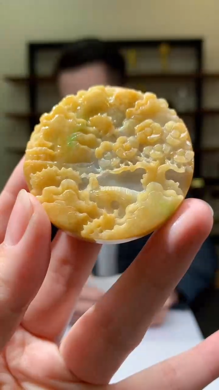 【闪购商品】翡翠颈饰未镶嵌8046yx-jj挂件65