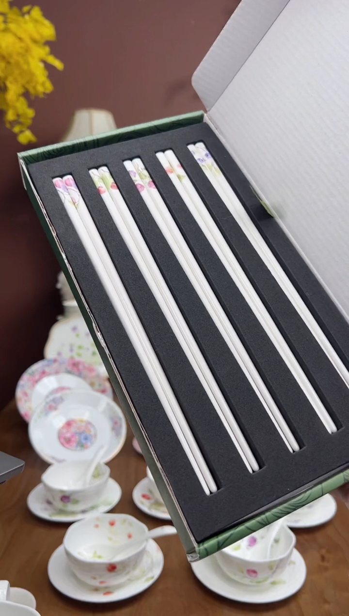 【闪购商品】瓦当浆果筷子5双（带礼盒）