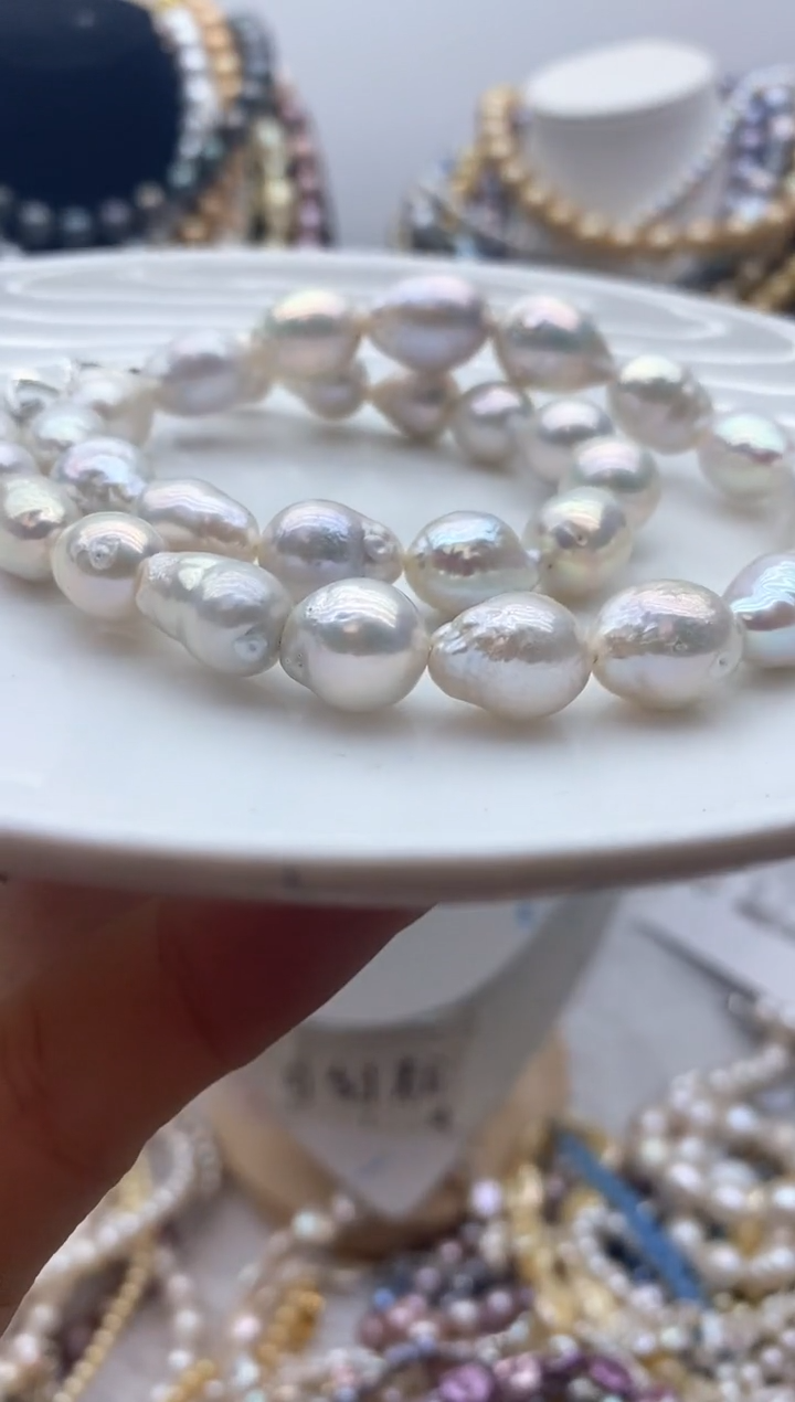 【闪购商品】淡水珍珠颈饰钛钢191